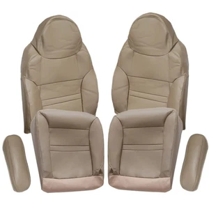 Front Bottom & Top Seat Cover For Ford Excursion Limited 2000-2001 Repair Kits - Picture 1 of 23