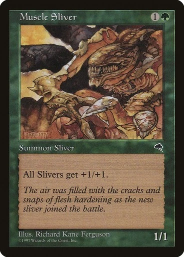 MTG - Muscle Sliver - Tempest - Magic the Gathering - Image 1 of 1