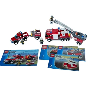 Lego 7239 Camión de Bomberos 7942 Off Road Rescue Completo excepto Pegatinas Juego de Motor - Imagen 1 de 9