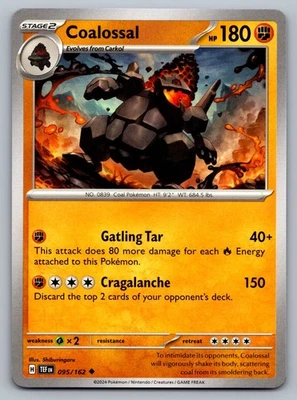 Pokemon TCG SV05: Temporal Forces Coalossal 095/162 - Image 1 of 2