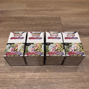 Pokemon TCG - 4 x Scarlet & Violet Half Booster Box 18 Packs Brandneu SEALED - Bild 1 von 6