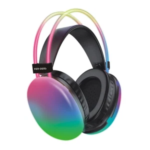 Ven-Dens Cuffie Wireless con Luci RGB, Microfono Integrato, Tempo di Riproduzione 6-8H - Foto 1 di 9