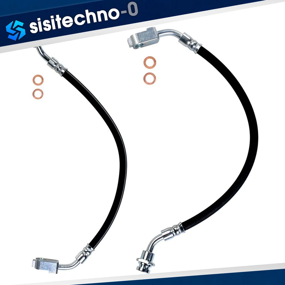 Mangueira hidráulica de freio dianteira esquerda e direita para 1986 1987 1988 1989 Nissan D21 2.4L - Imagem 1 de 2