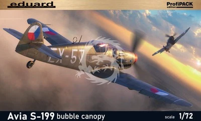 Avia S-199 bubble canopy ProfiPack Eduard 70151 skala 1/72 - Immagine 1 di 4