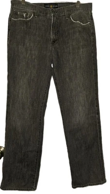 Lucky Brand Jeans Mens 34x32 Gray 361 Vintage Straight Fit Distressed Denim - Image 1 of 4