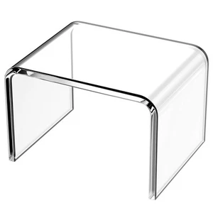 Clear Acrylic Step Stool Toilet Foot Stol Plant Stand Diplay Rack for Bathroom - Picture 1 of 9