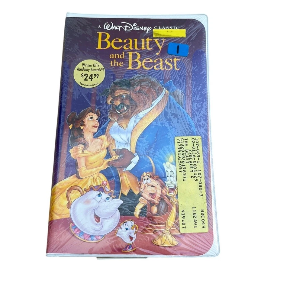Disney Beauty and the Beast VHS 1992 Black Diamond Classic New Sealed  — 第 1/3 张图片