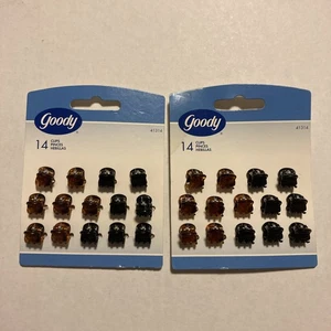 Goody Micro Mini Pinzas de Mandíbula Garra Negro Marrón - 14 Unidades (2 Juegos) Nuevo 2004 A7 - Imagen 1 de 8