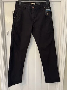 Neue Dickies Damenhose schwarz Stretch Carpenter lockere Passform UK-Größe 8R - Bild 1 von 13