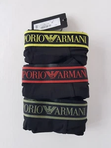 Emporio Armani Men's 3 Pack Trunk, Boxers, Black, Size XL - Picture 1 of 9