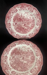 Royal Staffordshire Stratford Stage J&G Meakin 10,5" Essteller Rosa Posten 2x - Bild 1 von 6