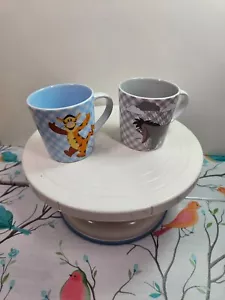 2 x disney winnie the pooh TIGGER & EEYORE cups very cute pair - Picture 1 of 10