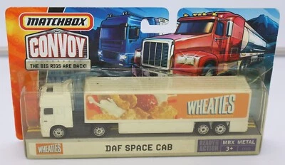 MATCHBOX Convoy Wheaties DAF Space Cab MBX Metal 2007 cabina fundida a presión - Nuevo en paquete -  Foto 1 de 4