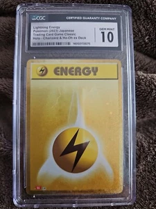 Pokemon (2023) - TCG Classic - Lightning Energy Japanese - HOLO - CGC-10 - Picture 1 of 2