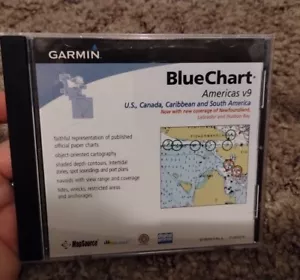 Garmin Blue Chart Americas v9 CD-ROM Electronic Nautical Maps NO CODE INCLUDED - Picture 1 of 6
