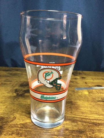 1 Miami Dolphins NFL - Coca Cola glass 1980’s Cover