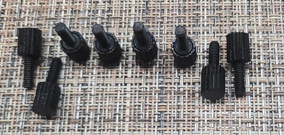 WILLOWCREEKGRAPHICS XTool F1 Ultra/F2 Ultra Laser Baseplate Black Oxide Thumbscrews 12mm (Qty 8)