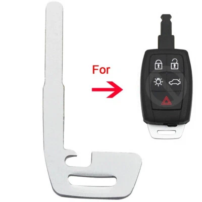 Uncut Emergency Key Blade for Volvo 2004-2013 C30 S40 V50 C70 Smart Remote Fob - Image 1 of 4