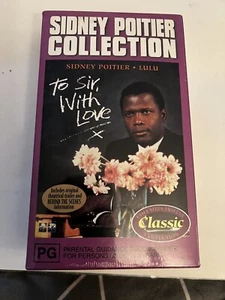 Vhs Box Set Collection Of Sidney Poitier Movies ( To Sir With Love And Lulu. New - Picture 1 of 8
