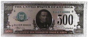 $500 FIVE HUNDRED DOLLAR BILL Reproduction Old Currency Novelty SALE PRICED! - Picture 1 of 2