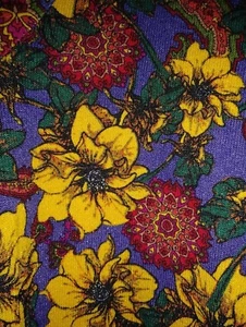NWT LuLaRoe Sarah Large L Duster Sweater purple paisley mustard maroon floral - Picture 1 of 2