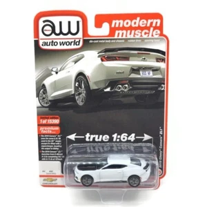Auto World Premium Modern Muscle 2019 Chevy Camaro ZL1 Summit White Free Ship - Picture 1 of 6