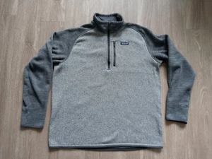 Suéter Patagonia 1/4 Cremallera Polar Pullover Chaqueta Para Hombre Talla XXL Gris - Imagen 1 de 8