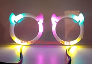 BT Dream color Chasing RGB OX Horn Demon Devil Halo Turn Signal Flash DRL lamp - Picture 1 of 23