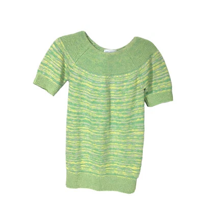 DoDo Angelika Cashmere Girls M or Women XS Short Sleeve Pullover Sweater Italy - Image 1 of 4