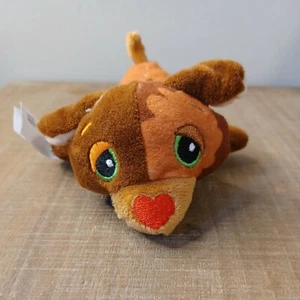 Cutetitos Taste Budditos Plush Single Loose Puppy Brown Heart Nose Stuffed Toy - Picture 1 of 7
