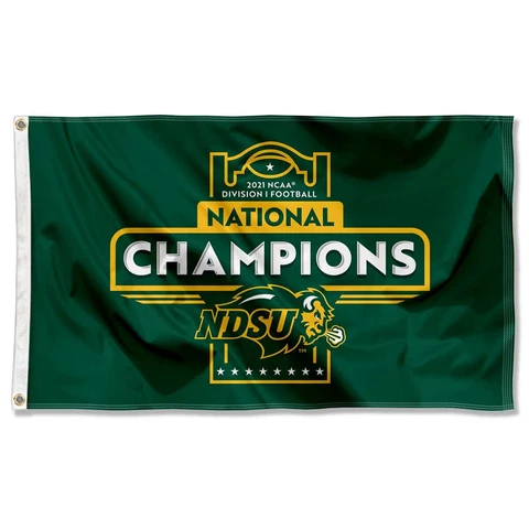NDSU Bison 2021 D1 College Football National Champions 3x5 Flag Cover
