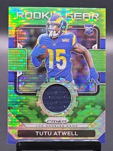 2021 Panini Prizm Rookie Gear Green Pulsar Prizm Tutu Atwell #RG-20 RC Relic - Picture 1 of 2