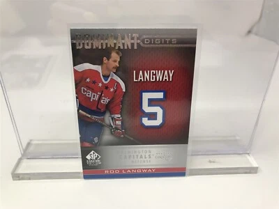  ROD LANGWAY 2020-21 SP SIGNATURE EDITION LEGENDS DOMINANT DIGITS WASHINGTON - Image 1 of 2