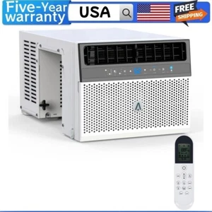 ✳️8,000 BTU U-Shaped Smart Inverter Window Air Conditioner Sleep Mode Ultra Quie - Picture 1 of 8