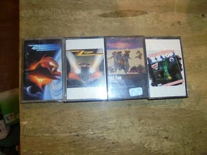 Four (4) ZZ Top Cassette Tapes best of eliminator el loco afterburner tested - Picture 1 of 4