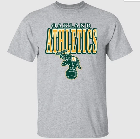 OAKLAND ATHLETICS ELEPHANT Vtg style Baseball sport team T-SHIRT S-3XL Cover