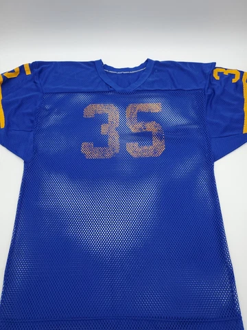 Vintage Large Football Jersey Mens Blue Sports Shirt..T124 Cover