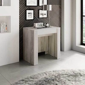 Tavolo consolle allungabile pino bianco moderna salvaspazio 10 posti VIOLETTE - Foto 1 di 7