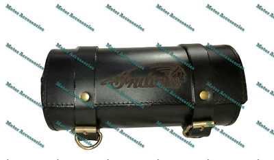 NEW PURE LEATHER TOOL BAG FIT FOR INDIAN CHIEF MOTORCYCLE IN BLACK COLOR. Foto 1 de 4