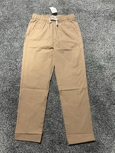 JCrew Crew Cuts Performance Khakis Pants Drawstring Elastic Waist 8 10 New - Picture 1 of 2