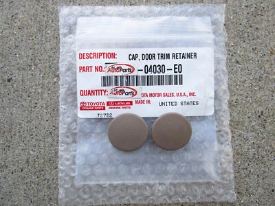 01 - 04 TOYOTA TACOMA ВНУТРЕННЯЯ ДВЕРНАЯ ПАНЕЛЬ ПОДЛОКОТНИК ВИНТ ФИКСАТОР КРЫШКА QTY 2 НОВЫЙ - Изображение 1 из 4