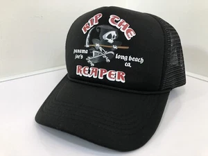 Sombrero de camionero Panama Joe's Long Beach CA Belmont Shore "Rip the Reaper" con borla - Imagen 1 de 12