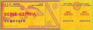 ZA1142 - Vecchio  BIGLIETTO PARTITA  CALCIO -  1978/1979: Napoli - Picture 1 of 1
