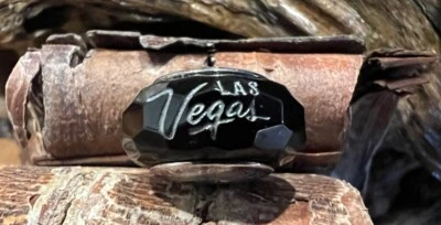 HTF Rare Authentic Pandora Exclusive Las Vegas Black Faceted Fascinating Murano - Image 1 of 4