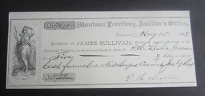 1888 - MONTANA TERR Auditor's Office Document - HELENA - P.H. LESLIE - GOVERNOR - Bild 1 von 1
