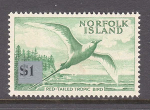 Norfolk Island Tropic Bird $1 on 10/- overprint,large tablet.Mint unhinged stamp - Picture 1 of 1