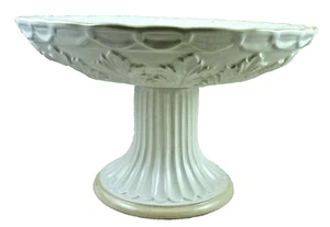 LENOX White 8" Embossed Compote Fruit Bowl - Picture 1 of 8