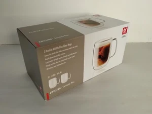 ZWILLING Sorrento Plus 2-pc Double-Wall Glass Coffee Mug Set, Clear - Picture 1 of 7