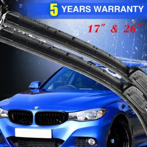 NUEVO 26" y 17" pulgadas sin soporte limpiaparabrisas gancho en J calidad OEM - Imagen 1 de 12