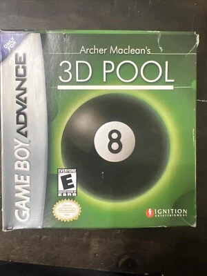 Nintendo GAMEBOY ADVANCE GBA ARCHER MACLEANS 3D POOL AUTHENTIC In Box - Image 1 of 4